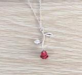 Beautiful Rose Pendant Chain Choker Necklaces MA195-MA197108