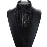 Sexy Rhinestone Crystal Women Party Long Chain Necklaces LLa