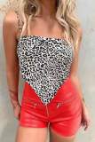 Green Print Strap Women Beach Tops 607 60819