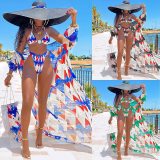 Women Lace up Long Sleeve Sexy Swimsuits H10029310