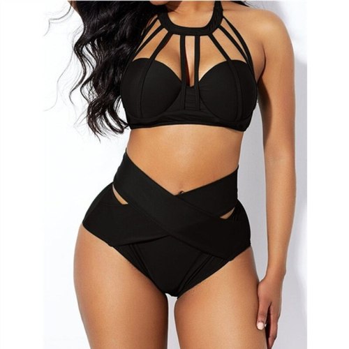 Women Summer Fashion Sexy High-Waist Swimsuits HU113647