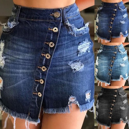 Summer Women's Denim Mini Jeans Skirts KV068394