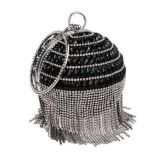 Women Clutch Tassel Rhinestones Evening Shoulder Handbags YM113142