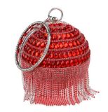 Women Clutch Tassel Rhinestones Evening Shoulder Handbags YM113142