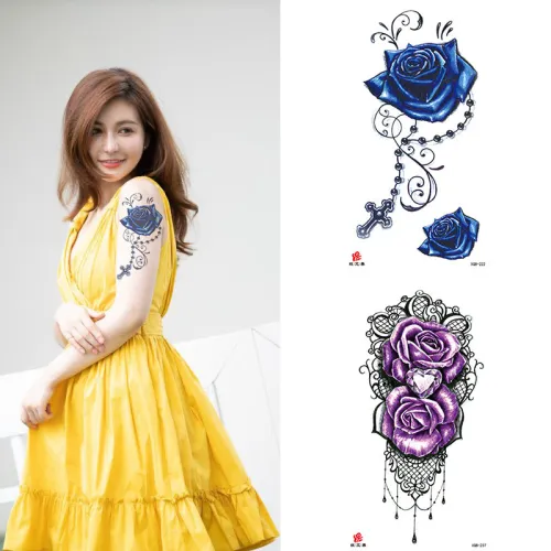 Waterproof Temporary Tattoo Sticker Tattoos Women Men XQB 201-240
