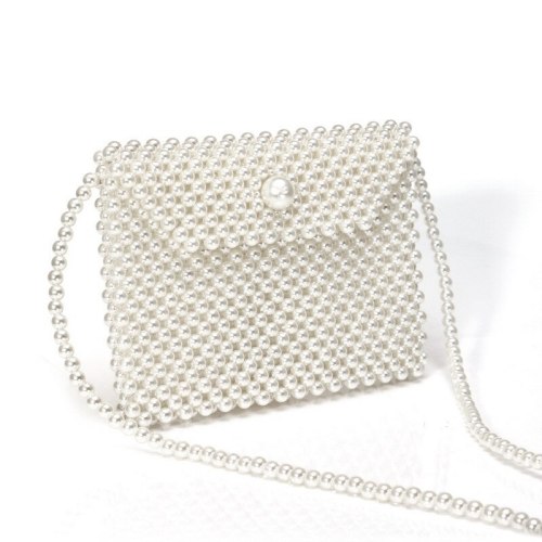 New Pearl Women Hand-Knitted Messenger Handbags YM165364