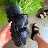 Women's Summer Bottom Beach Fashion Slides 1233041