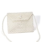 New Pearl Women Hand-Knitted Messenger Handbags YM165364