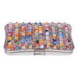 Women Crystal Pearl Wedding Clutch Handbags YM118495