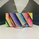 Women Design Rhinestones Clutches Colorful Handbags OC424758