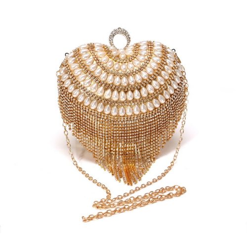 Women Party Crystal Tassel Pearl Handbags YM165162