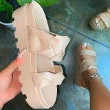 Women's Summer Bottom Beach Fashion Slides 1233041