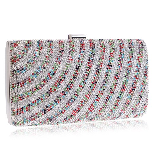 Women Messenger Stripes Clutch Shoulder Handbags YM110112