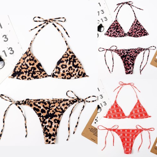 Push-up Bikini Women's Leopard Printed Swimsuits wm2101223