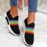 New Rainbow Color Women Sneakers 33647