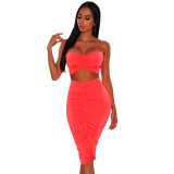 Fashion Stacked Two Piece Dresses 244455