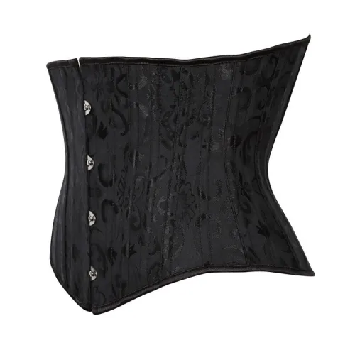Women Corset Gothic Black White Corsets 6-02132