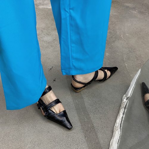 Fashion Women Sandals Slippers Pointed Toe Slides MK 00223-23