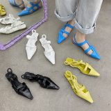 Fashion Women Sandals Slippers Pointed Toe Slides MK 00223-23