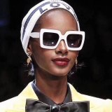 Women Men Transparent Gradient Frame Vintage Sunglasses s8029310