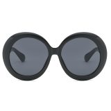 Oversized Round Frame Retro Sunglasses 580112