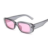 Ladies Square Gradient Retro Vintage Sunglasses s907182