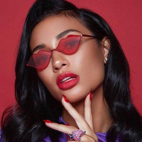 Women Sexy Red Lips Sunglasses s805162