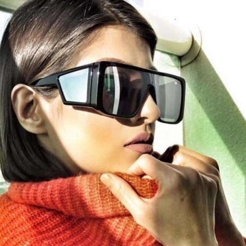 Oversized Frame Square Women Travel Beach Sunglasses s901021