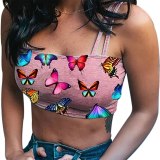 Women Butterfly Basic Tank Tops 164758#