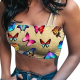 Women Butterfly Basic Tank Tops 164758#