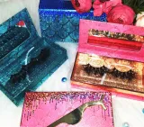 Money Print Packaging Eyelashes Boxes