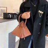 Triangle PU Leather Mini Crossbody Handbags 118A