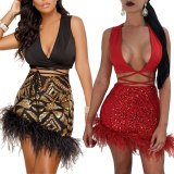 Sexy Nightclub Temperament Bodysuits Bodysuit Outfit Outfits K913849