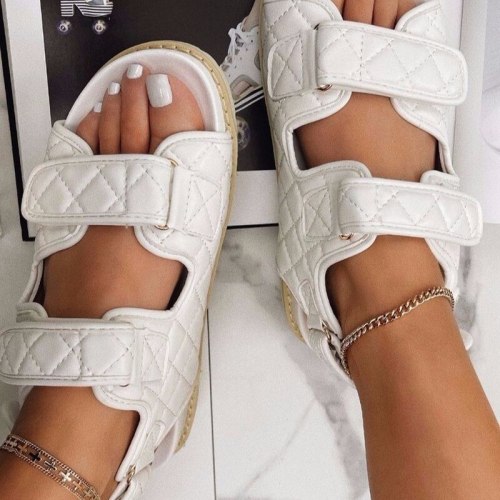 Women's Summer Sandals Open Toe Rhinestones Beach Slides 6568SC12134