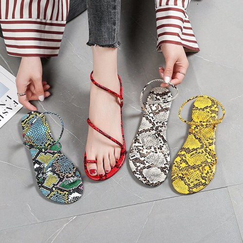 Women Fashion Sandals Summer Round Toe Slides 6568A02134