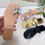 Women Slippers Clip Toe Summer Sandals Butterfly Fashion Slides H074