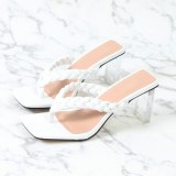 Women Slipper Summer Outdoor Thin High Heels Slides 6376-2