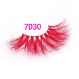 Colorful 3D Mink 25mm Natural One Pair Eyelashes