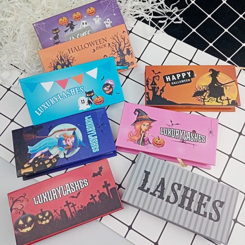 Eyelash Yellow Blue Packaging Box Wholesale Lashes Boxes 027