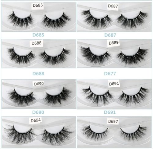 Fluffy Mink Lashes 3D Lashes Dramatic Thick Volume Natural Eyelashes