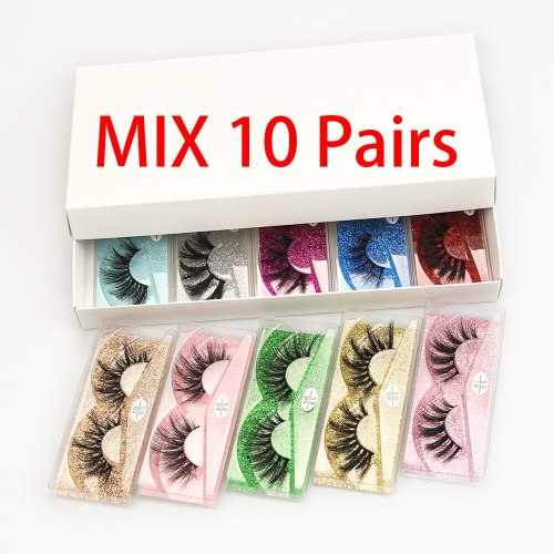 3D Faux Mink Eyelashes Mixed Natural False Lashes