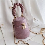 Women Stone Chain Leather Vintage Handbags 6066