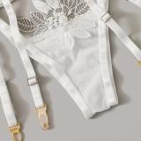 White Feather Lingerie Women Sexy Lace Underwear 1152