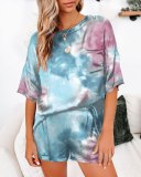 New Solid Color Silk Printed Pajamas GCY-713