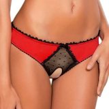 Women Sexy Opening Crotch Panties Lace Open Thongs Lingeries T56