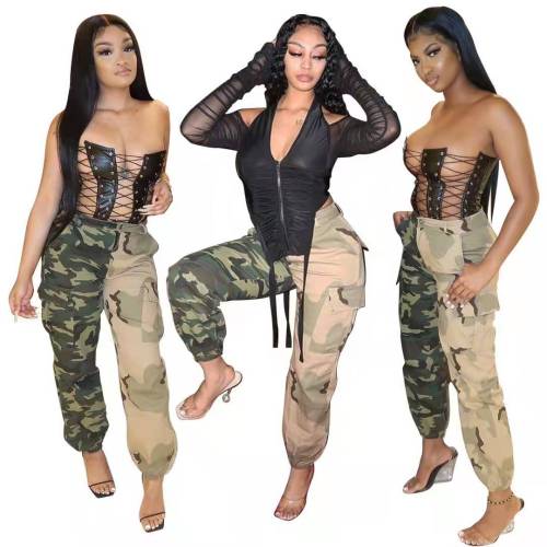 Sexy Hollow Out Camouflage Pant Pants M6387