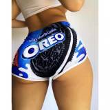 3D Print Sexy Women Shorts Sleep Short Pants