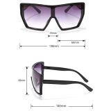Fashion Oversized Cat Eye Women Gradient Sunglasses 71032
