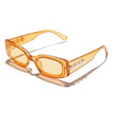 Women Pearl Small Frame Square Sunglasses 331310