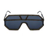 Women Oversized Square Rhinestone Sunglasses 1652